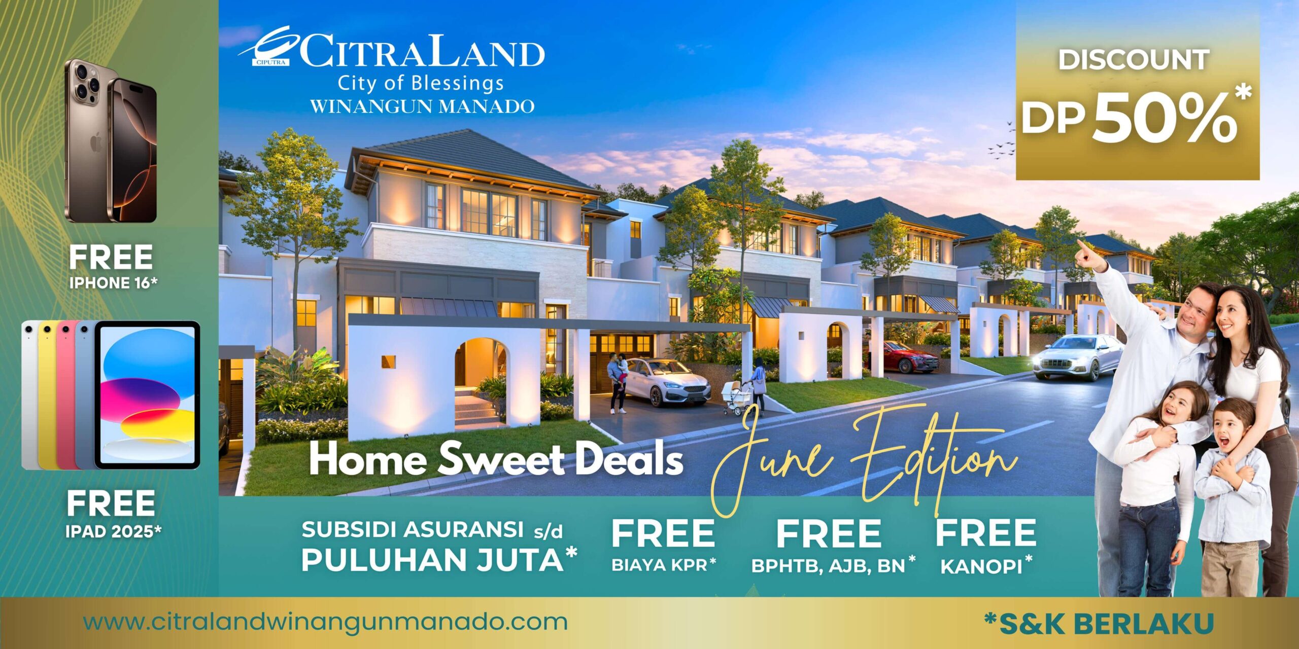 Promo rumah CitraLand Winangun Manado
