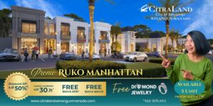 Ruko 2 Lantai Manhattan - CitraLand Winangun Manado